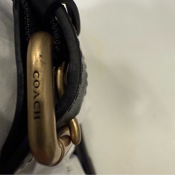 Coach Sculpted C Fisherman Sandals Black Leather Sz 6 NIB - Picture 11 of 12